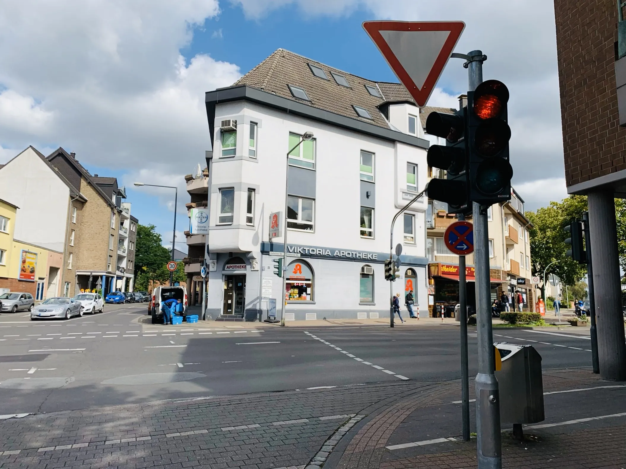 von außen
